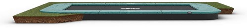 BERG Sports flatground trampoline Ultim Champion, 330 x 220 cm, zonder veiligheidsnet - groen
