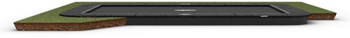 BERG Sports flatground trampoline Ultim Champion, afm. 500 x 300 cm, zonder veiligheidsnet - zwart