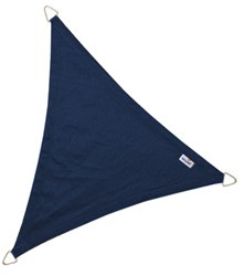 Nesling Coolfit schaduwdoek, driehoek, afmeting 3,6 x 3,6 x 3,6 m, navy blauw