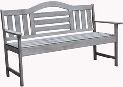 Sens-Line tuinbank Nevada, afm. 150 x 61 x 86 cm, meranti, grijs gebeitst