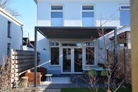 aluminium pergola aanbouw met zonwering