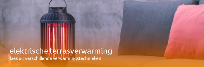Elektrische terrasverwarming, verwarmingstechnieken op een rij