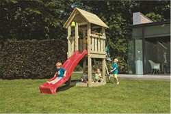 Blue Rabbit 2.0 - toren Kiosk, incl. houtpakket en glijbaan - geïmpregneerd 120 cm platformhoogte