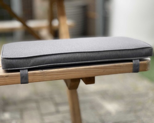 Madison tuinkussen picknicktafel, 27,5 x 55 cm (1-zits) - Outdoor panama grey-2