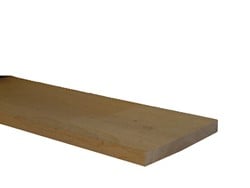 Eiken plank - fijn bezaagd - afm. 2,5 x 10 cm - lengte 200 cm