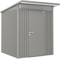 Biohort metalen berging AvantGarde A1 - 180x220 cm  - dubbele deur - kwartgrijs metallic