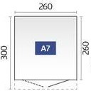 Biohort metalen berging AvantGarde A7 - 260x300 cm  - dubbele deur - zilver metallic-3