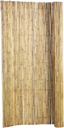 Bamboe tuinscherm op rol, afm. 180 x 100 cm, blank