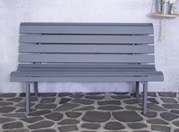 Tuinbank Bella, afm. 150 x 75 x 84 cm - grijs