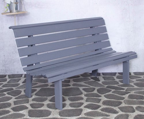 Tuinbank Bella, afm. 150 x 75 x 84 cm - grijs-2