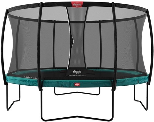 BERG regular trampoline Champion, diam. 380 cm. - veiligheidsnet Deluxe - groen