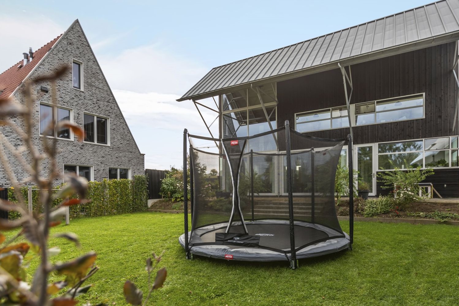 Autorisatie Onderdrukking Ontmoedigd zijn BERG inground trampoline Favorit, diam. 270, grijs, veiligheidsnet Comfort  bij Buitengoed