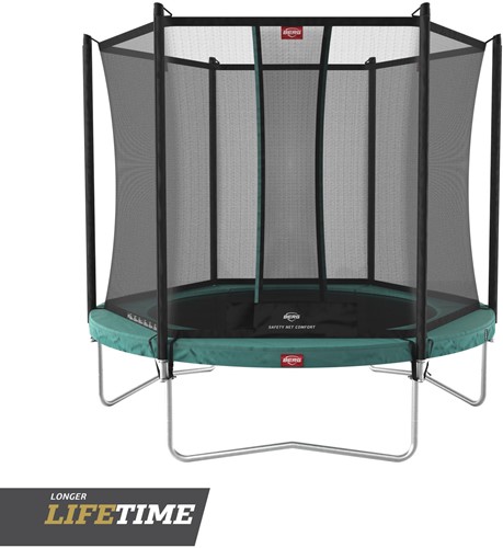 BERG regular trampoline Favorit, diam. 330 cm - veiligheidsnet Comfort - groen