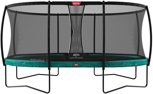 BERG regular trampoline Grand Champion 520 x 350 cm  - Safety Net Deluxe - groen 