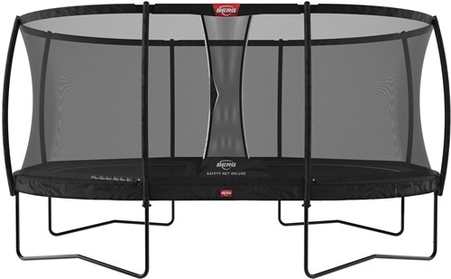 BERG regular trampoline Grand Champion 520  x 350 cm - Safety Net Deluxe - zwart