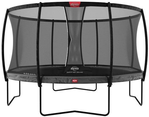 BERG regular trampoline Champion, diam. 330 cm. - veiligheidsnet DeLuxe - grijs