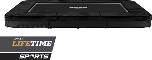 BERG Sports inground trampoline Ultim Favorit, afm. 280 x 190 cm, zonder veiligheidsnet - zwart