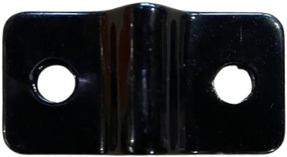 Beslag voor gaaspaneel 4/5 mm, afm.  20 x 36 mm, zwart verzinkt