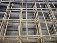 Betonijzermat - Blank staal (roest) - maas 15x15 cm - afm. 200 x 300 cm