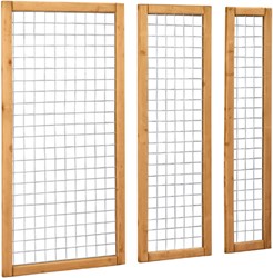Betonijzer trellis in kader - maas 7,5 x 7,5 cm - afm. 180 x 180 cm