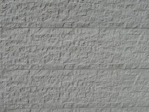 betonplaat afm. 184x36 cm, dubbelzijdig rots motief, wit/grijs