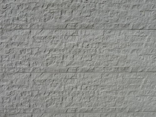 betonplaat afm. 184x36 cm, dubbelzijdig rots motief, wit