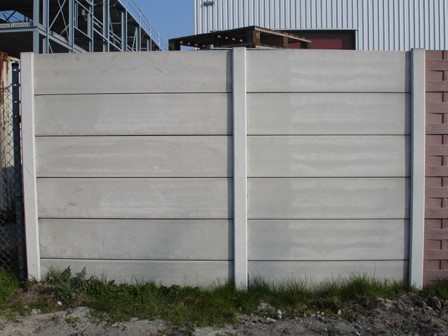 meerprijs hout/betonschutting met 2 dubbelzijdig gladde betonplaten 26 cm hoog, 0,95 m