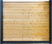 Betowood tuinscherm, zwart geïmpregneerd douglas-2