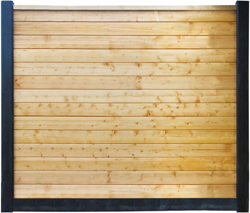 Betowood tuinscherm, zwart geïmpregneerd douglas-2