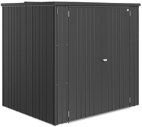 Biohort metalen tuinkast Large - afm. 192 x 155 cm - hoogte: 184 cm - donkergrijs metallic