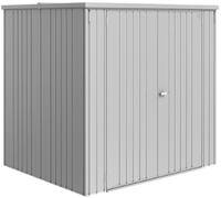 Biohort metalen tuinkast Large - afm. 192 x 155 cm - hoogte: 184 cm - zilver metallic