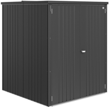 Biohort metalen tuinkast Large - afm. 155 x 155 cm - hoogte: 184 cm - donkergrijs metallic
