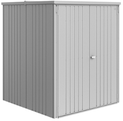 Biohort metalen tuinkast Large - afm. 155 x 155 cm - hoogte: 184 cm - zilver metallic