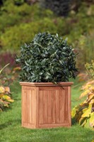 Hardhouten bloembak Kalimantan - groot: afm.  51 x 51 x 56 cm