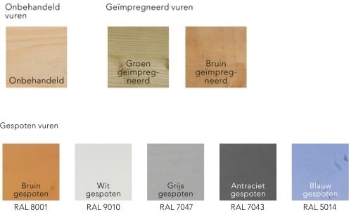 Blokhut Kiekendief, afm. 203 x 303 cm. plat dak, houtdikte 28 mm.-2