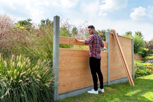Betowood tuinscherm, zwart geïmpregneerd douglas-3