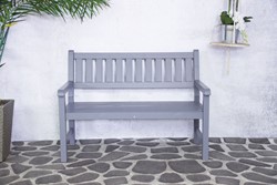 Tuinbank Bordeaux, afm. 126 x 70 x 90 cm - grijs