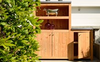 Hillhout tuinkast/buitenkeuken, afm.   62 x 56 cm, hoogte 90 cm, douglas , op=op-3