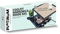 Nesling/Platinum Sun&Shade Coolfit harmonica schaduwdoek, afm. 2,9 x 4 m - coolfit greige-3