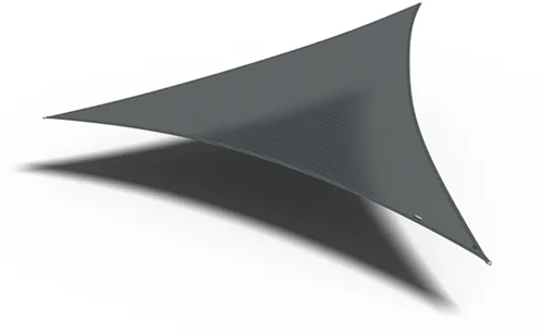 Nesling/Platinum Sun&Shade Coolfit schaduwdoek, driehoek, afmeting 3,6 x 3,6 x 3,6 m, antraciet