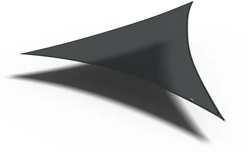 Nesling/Platinum Sun&Shade Coolfit schaduwdoek, driehoek, afmeting 5 x 5 x 5 m, zwart