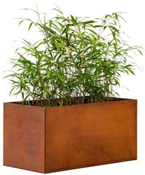 Cortenstalen plantenbak Hudson, afm. 120 x 60 x 60 cm