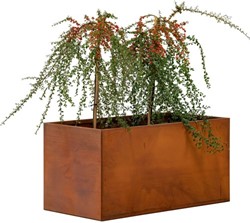 Cortenstalen plantenbak Hudson, afm. 90 x 50 x 50 cm
