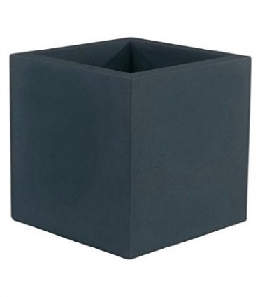 Appartement stikstof gereedschap Vondom kunststof bloembak Cube, afm. 60 x 60 x 60 cm, antraciet bij  Buitengoed