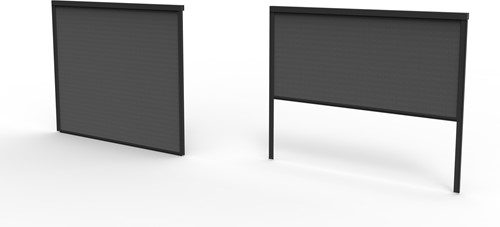 Sens-Line windscherm 3 meter voor aluminium pergola Cobana 3x3 en 3x4 - zwart