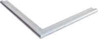 Daktrim met ronde kraal voor tuinhuis/overkapping plat dak t/m 1250 x 600 cm, aluminium