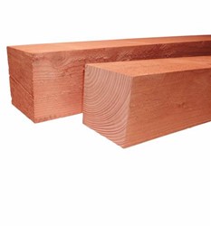 Douglas paal - fijn bezaagd- afm. 20,0 x 20,0 cm - lengte 300 cm