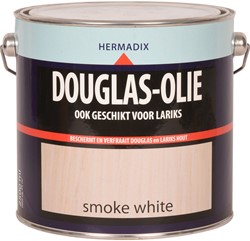 Hermadix douglas olie, transparant, smoke white, blik 2,5 liter