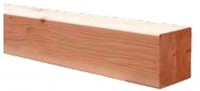 Douglas staander - geschaafd - duplo verlijmd - afm. 14,0 x 14,0 cm - lengte 240 cm