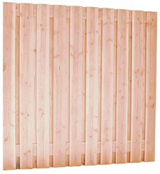 Douglas tuinscherm, afm 180 x 180 cm, 21-planks onbehandeld, geschaafd